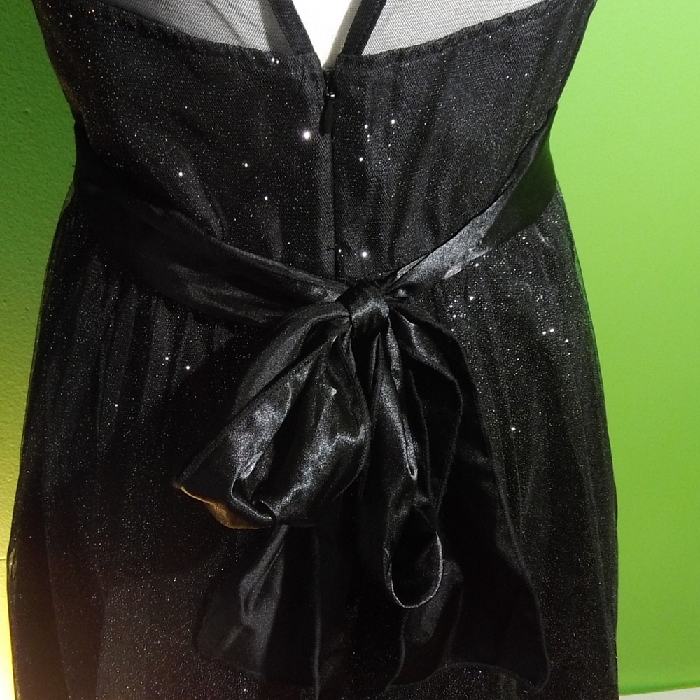 Trixxi Black Cocktail Dress Sparkles. Size 5. - Picture 6 of 8